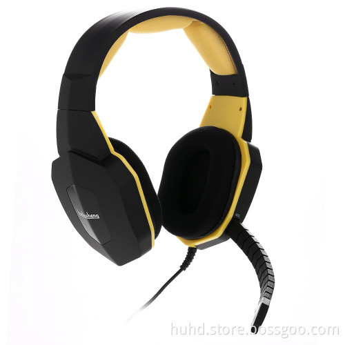 Stereo overhead headset gaming headphone rubber coating for PS4,tablet,Xbox one,cell phone with detachable mic